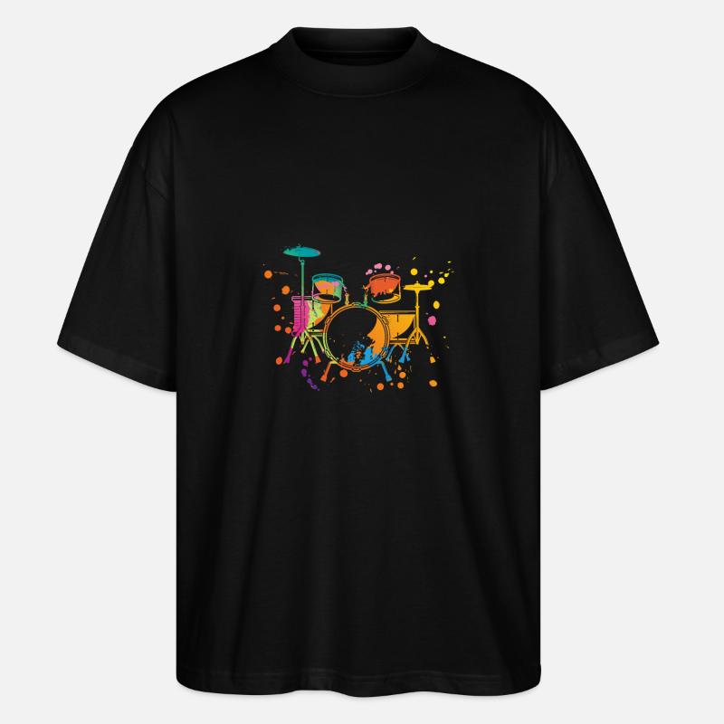 Éclaboussure de batterie - T-shirt bio Blaster 2.0 coupe oversize Stanley/Stella Unisexe - noir