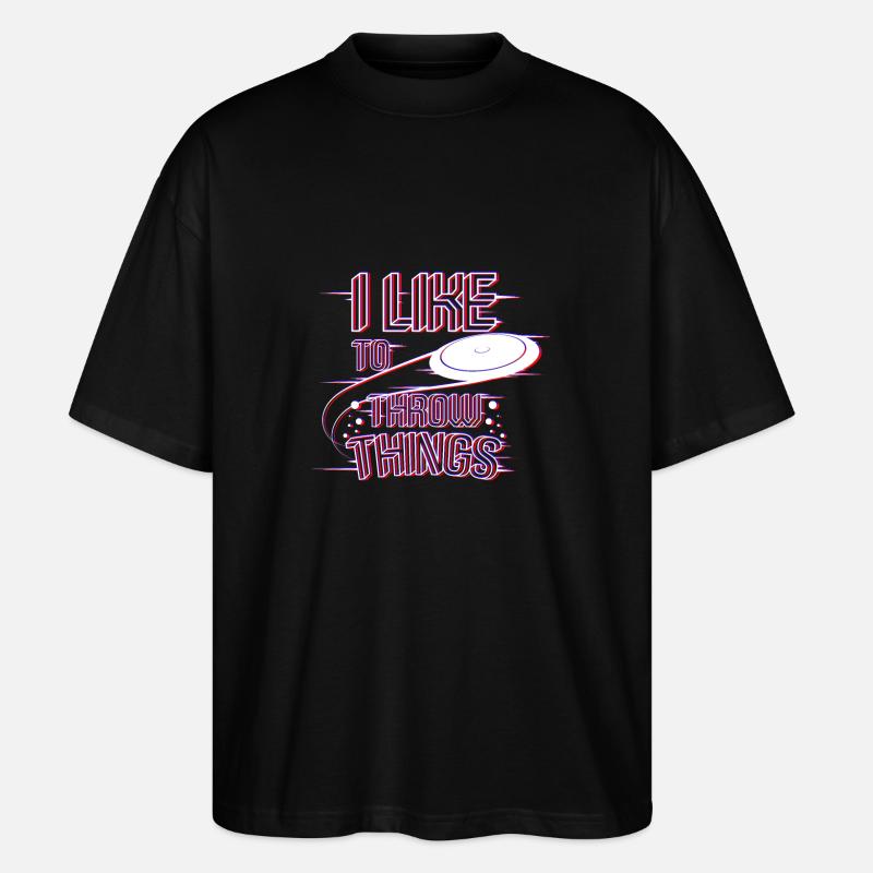 Frisbee throw things - Stanley/Stella Oversized Unisex Bio T-Shirt Blaster 2.0 - Schwarz