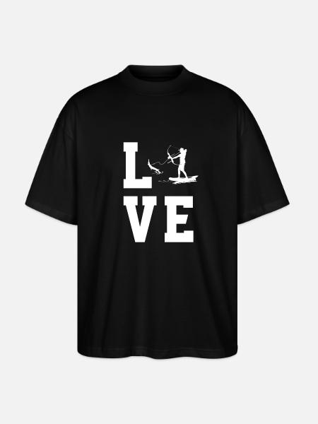 Bogenfischen - Stanley/Stella Oversized Unisex Bio T-Shirt Blaster 2.0 - Schwarz
