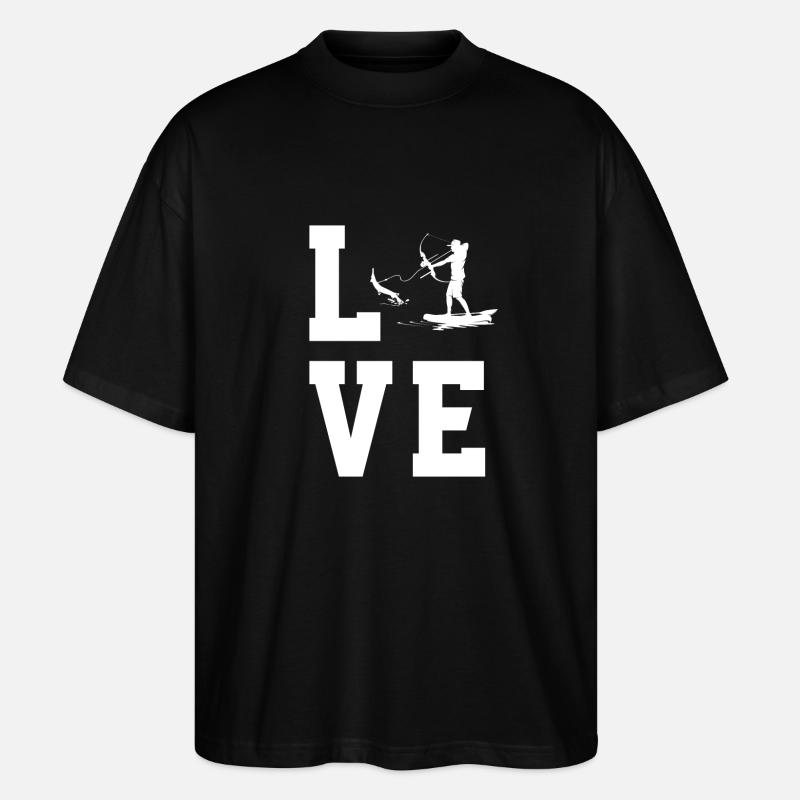 Bogenfischen - Stanley/Stella Oversized Unisex Bio T-Shirt Blaster 2.0 - Schwarz