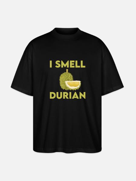 I smell durian - Stanley/Stella Oversized Unisex Organic T-shirt Blaster 2.0 - black