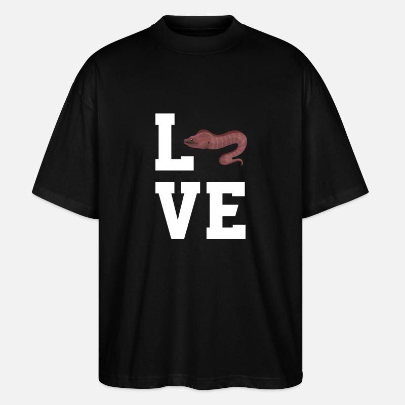 Moray Eel Shirt - Stanley/Stella Oversized Unisex Organic T-shirt Blaster 2.0 - black