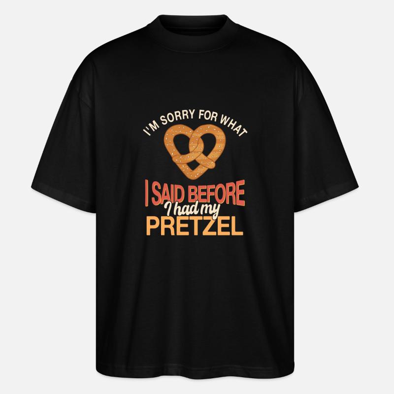 Drôle de cadeau bretzel - T-shirt bio Blaster 2.0 coupe oversize Stanley/Stella Unisexe - noir