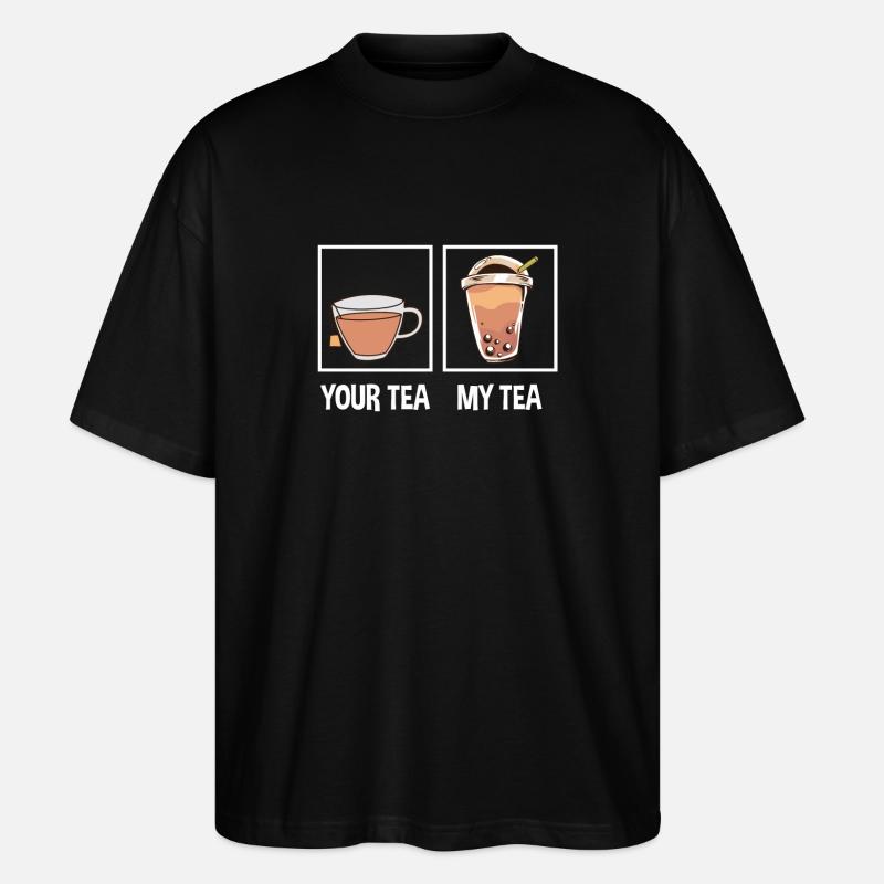 Bubble Tea - Stanley/Stella Oversized Unisex Organic T-shirt Blaster 2.0 - black