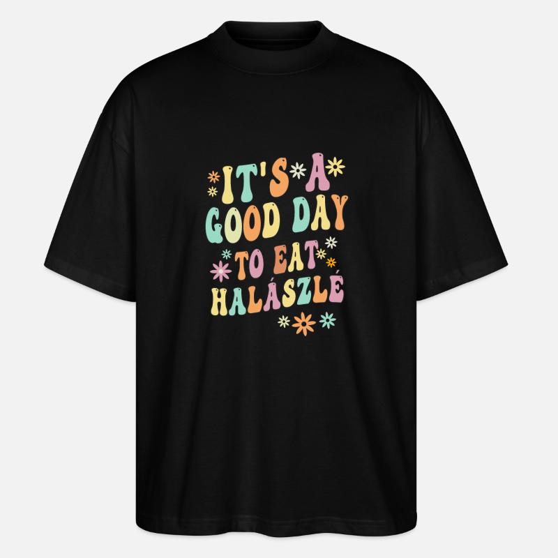 Drôle de dicton Halaszle - T-shirt bio Blaster 2.0 coupe oversize Stanley/Stella Unisexe - noir