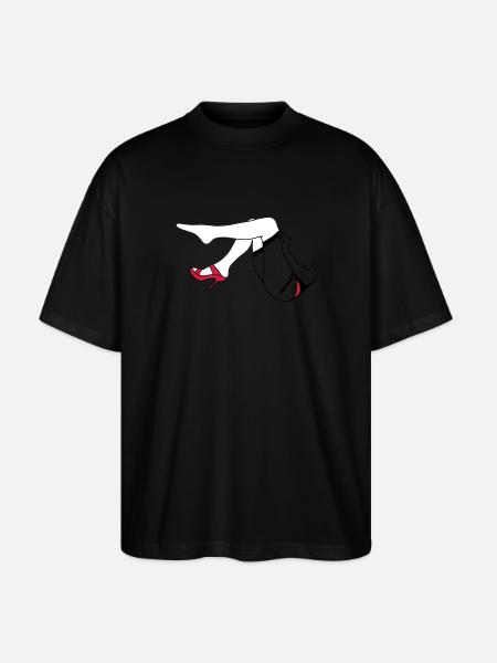 woman legs_d1 - Stanley/Stella Oversized Unisex Organic T-shirt Blaster 2.0 - black