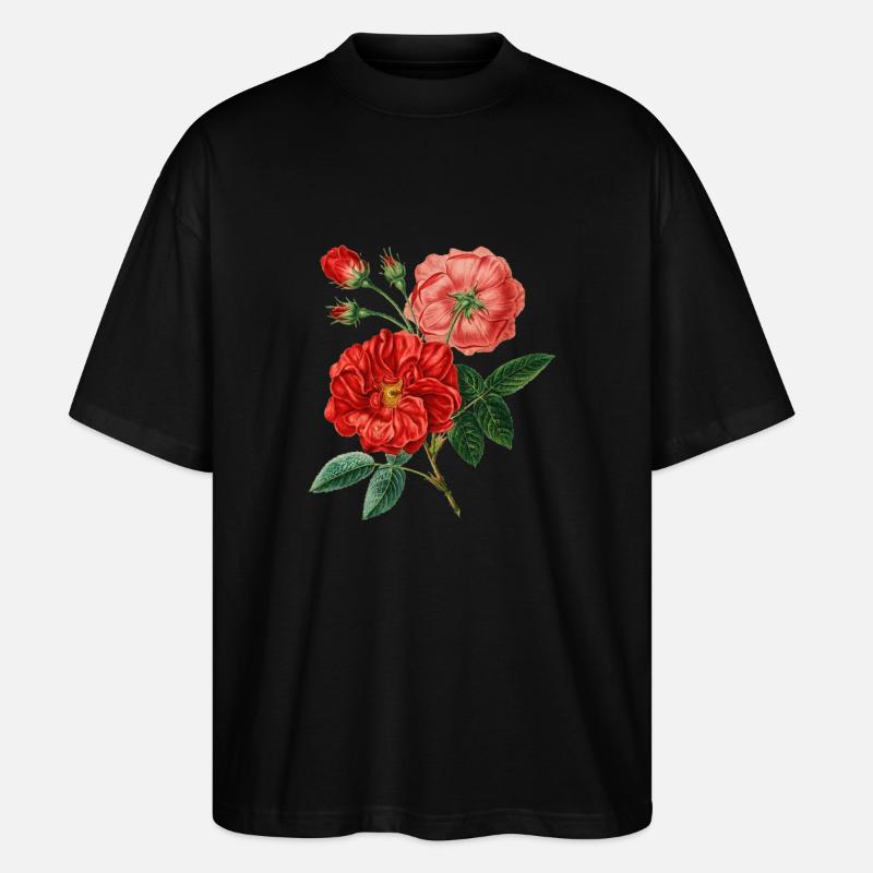 Rosen-Anlage - Stanley/Stella Oversized Unisex Bio T-Shirt Blaster 2.0 - Schwarz
