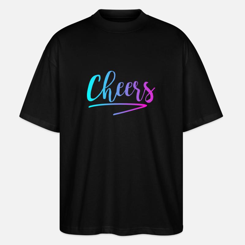 Cheers - Stanley/Stella Oversized Unisex Bio T-Shirt Blaster 2.0 - Schwarz