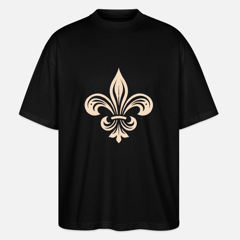 fleur de lys - T-shirt bio Blaster 2.0 coupe oversize Stanley/Stella Unisexe - noir