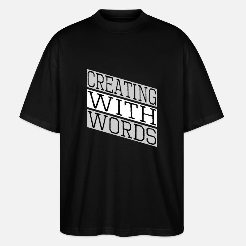 creative thinking self-publishing - Stanley/Stella Oversized Unisex Bio T-Shirt Blaster 2.0 - Schwarz
