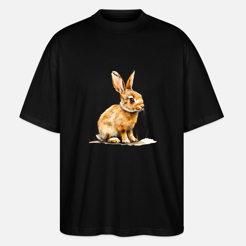 Hare or rabbit? - Stanley/Stella Oversized Unisex Organic T-shirt Blaster 2.0 - black