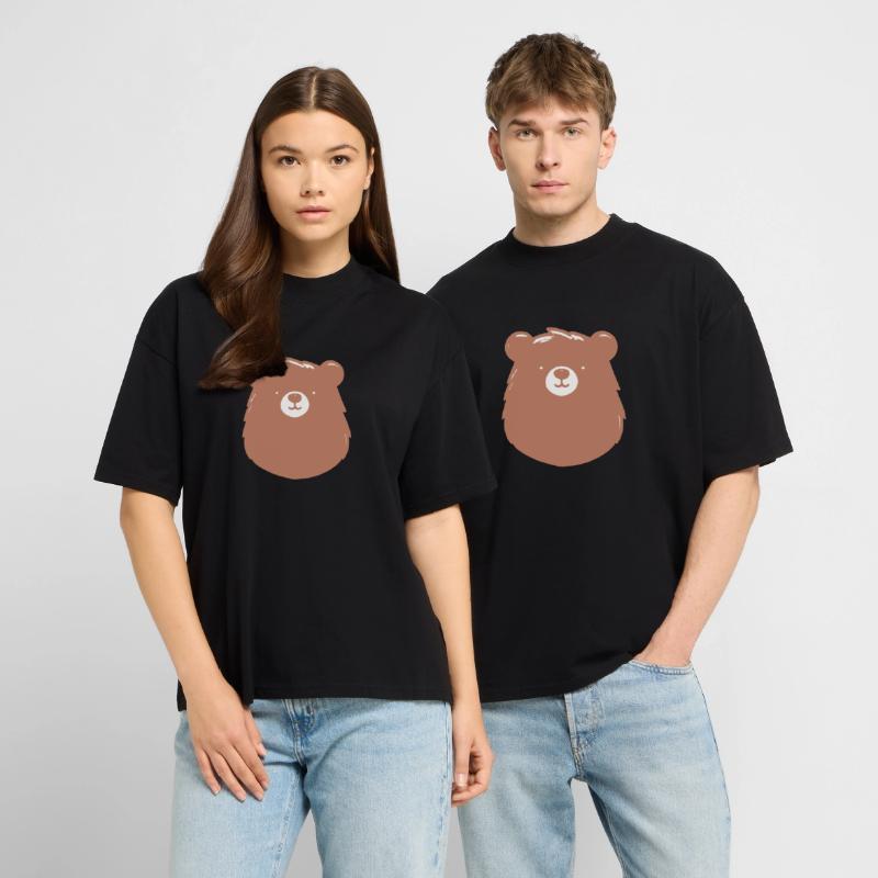 Simple bear in a flat handle Stanley/Stella Oversized Unisex Organic T-shirt Blaster 2.0