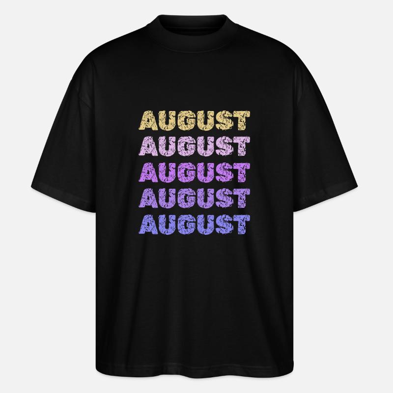 August August - Stanley/Stella Oversized Unisex Bio T-Shirt Blaster 2.0 - Schwarz