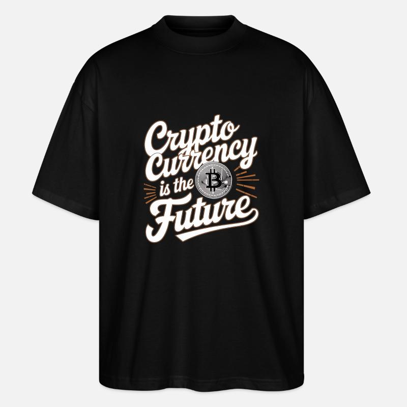 Cryptocurrency Is The Future 17 - Stanley/Stella Oversized Unisex Bio T-Shirt Blaster 2.0 - Schwarz