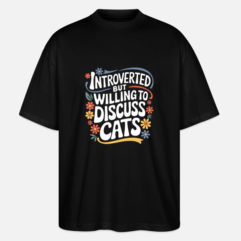 Introverti, antisocial, introverti - T-shirt bio Blaster 2.0 coupe oversize Stanley/Stella Unisexe - noir