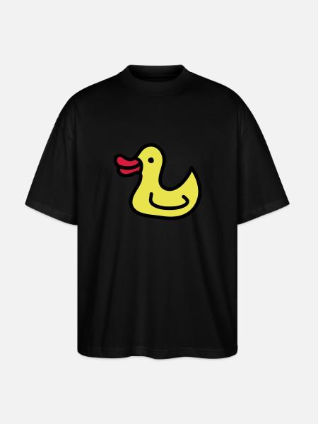 Entchen - Ente 3 - Stanley/Stella Oversized Unisex Bio T-Shirt Blaster 2.0 - Schwarz
