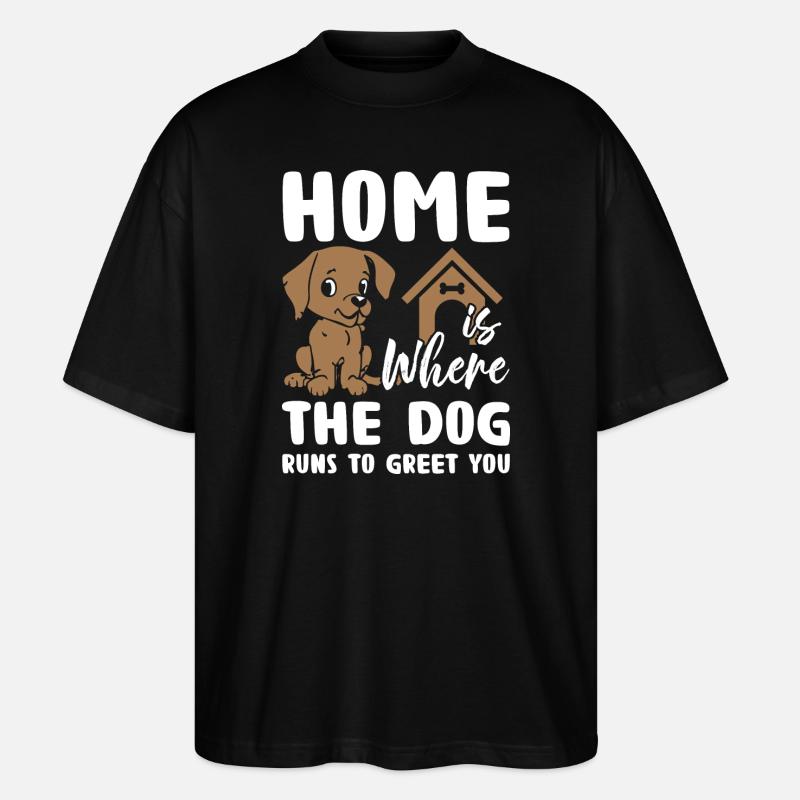 Dog Lover - Stanley/Stella Oversized Unisex Bio T-Shirt Blaster 2.0 - Schwarz