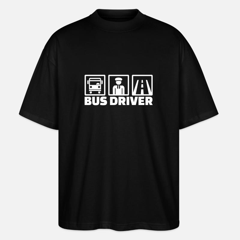 Busfahrer - Stanley/Stella Oversized Unisex Bio T-Shirt Blaster 2.0 - Schwarz