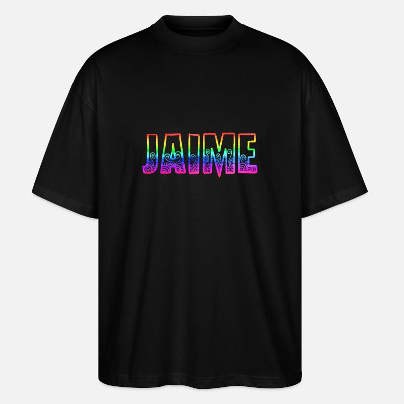 Jaime RS Rainbow - Stanley/Stella Oversized Unisex Organic T-shirt Blaster 2.0 - black