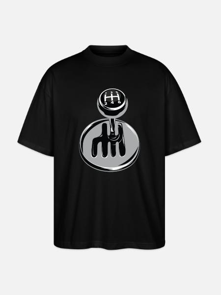 Gear shift - car sport - Stanley/Stella Oversized Unisex Organic T-shirt Blaster 2.0 - black