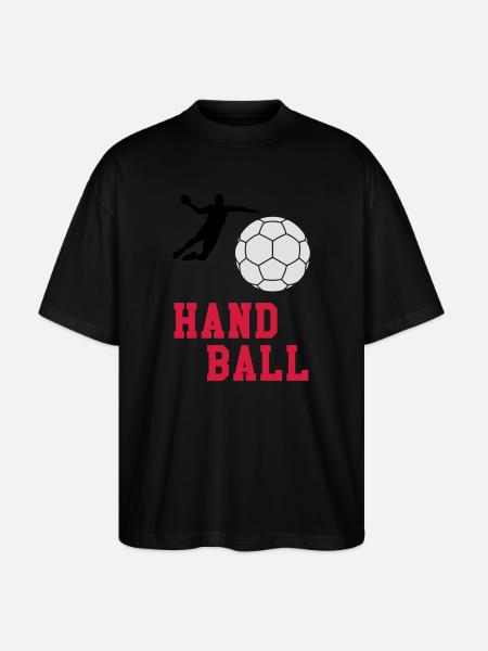 Handball - Stanley/Stella Oversized Unisex Organic T-shirt Blaster 2.0 - black