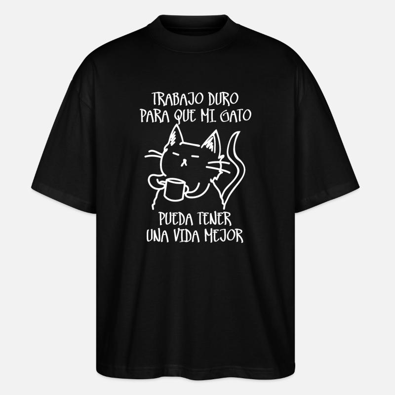 Hard work (dark) - Stanley/Stella Oversized Unisex Organic T-shirt Blaster 2.0 - black