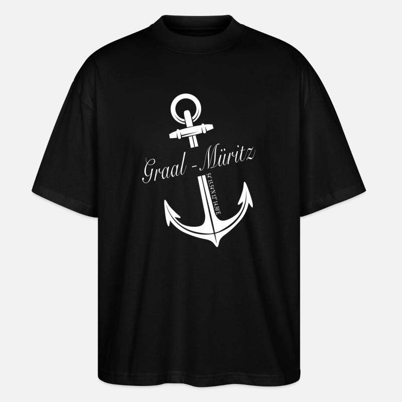 Graal-Müritz - Stanley/Stella Oversized Unisex Bio T-Shirt Blaster 2.0 - Schwarz