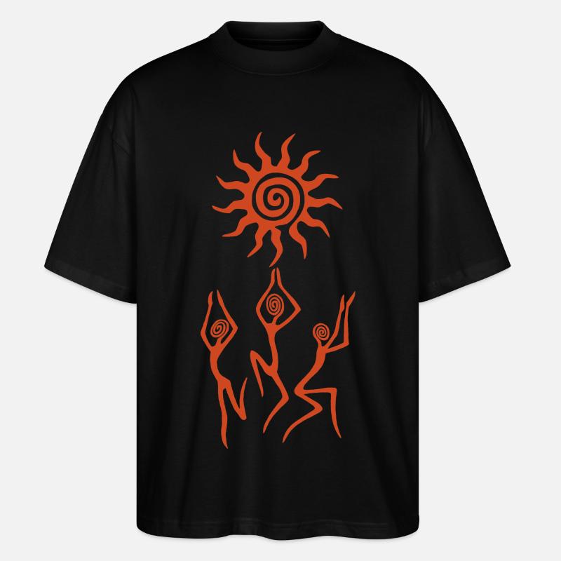 Der Sonnentanz - Stanley/Stella Oversized Unisex Bio T-Shirt Blaster 2.0 - Schwarz