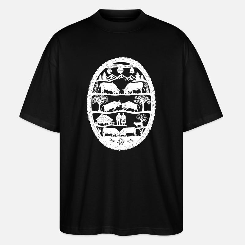 Eringer_1_white - Stanley/Stella Oversized Unisex Bio T-Shirt Blaster 2.0 - Schwarz