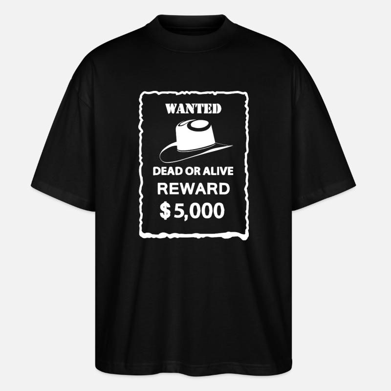 WANTED - Stanley/Stella Oversized Unisex Bio T-Shirt Blaster 2.0 - Schwarz