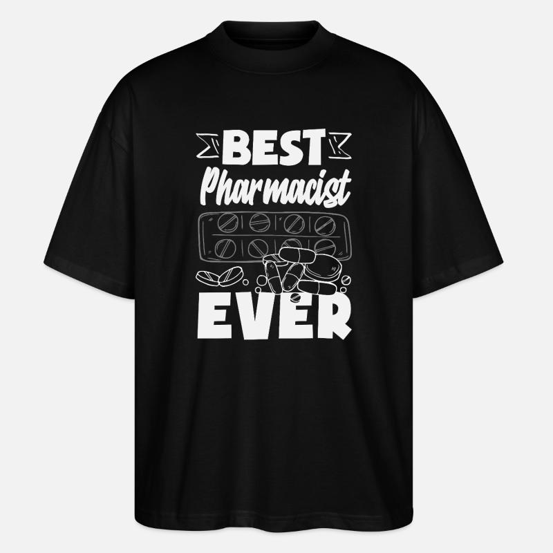 Apotheker Pharmazeutisch-technischer - Stanley/Stella Oversized Unisex Bio T-Shirt Blaster 2.0 - Schwarz