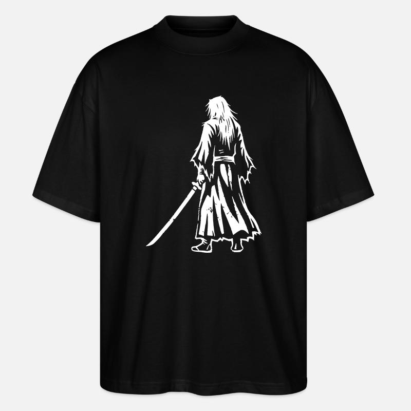 Anime Ronin Swordsman Back - T-shirt bio Blaster 2.0 coupe oversize Stanley/Stella Unisexe - noir