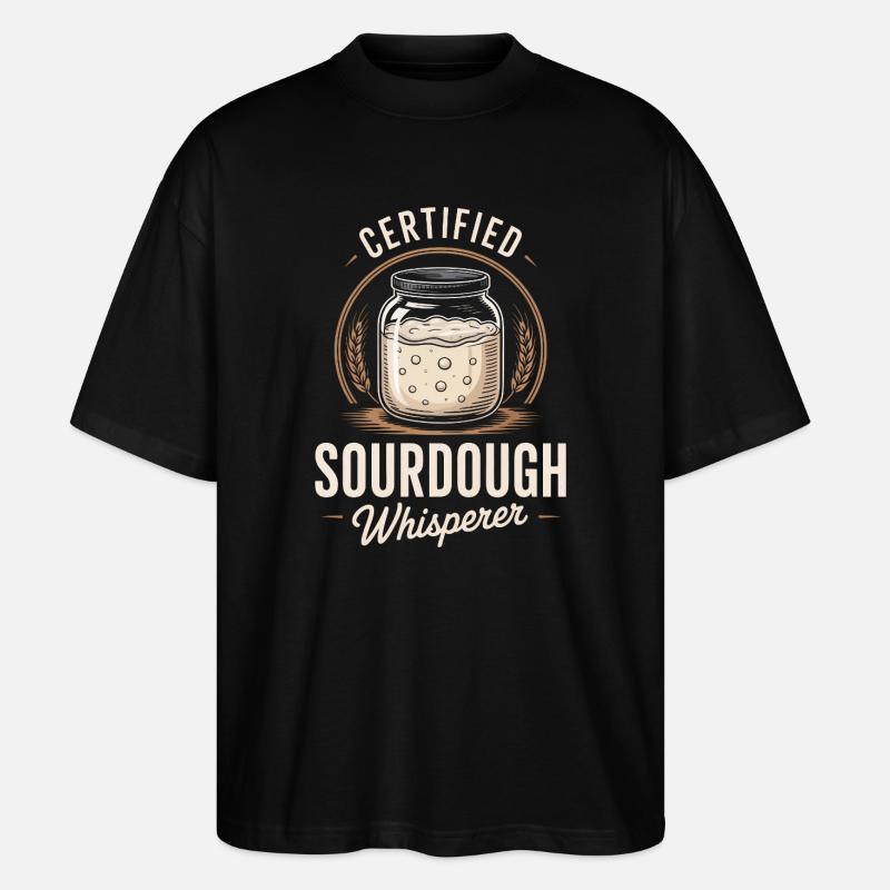Chuchoteur certifié de levain - T-shirt bio Blaster 2.0 coupe oversize Stanley/Stella Unisexe - noir
