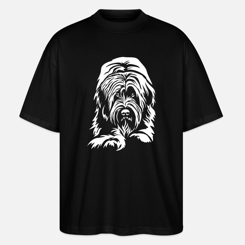 Briard "Black Edition" - Stanley/Stella Oversized Unisex Bio T-Shirt Blaster 2.0 - Schwarz