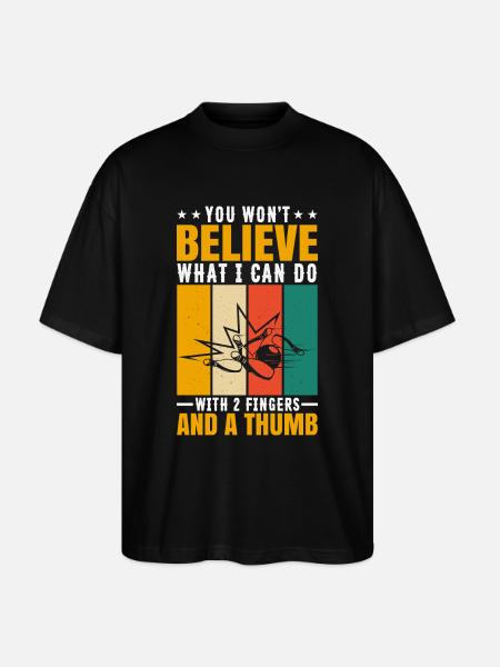 Bowling - T-shirt bio Blaster 2.0 coupe oversize Stanley/Stella Unisexe - noir