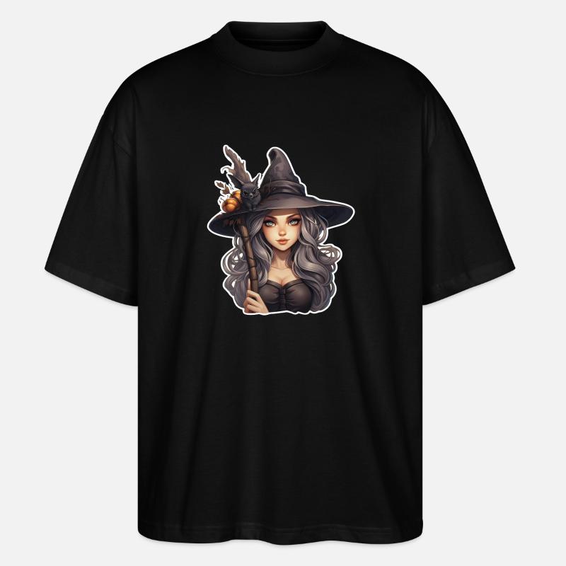 Halloween Hexe - Stanley/Stella Oversized Unisex Bio T-Shirt Blaster 2.0 - Schwarz