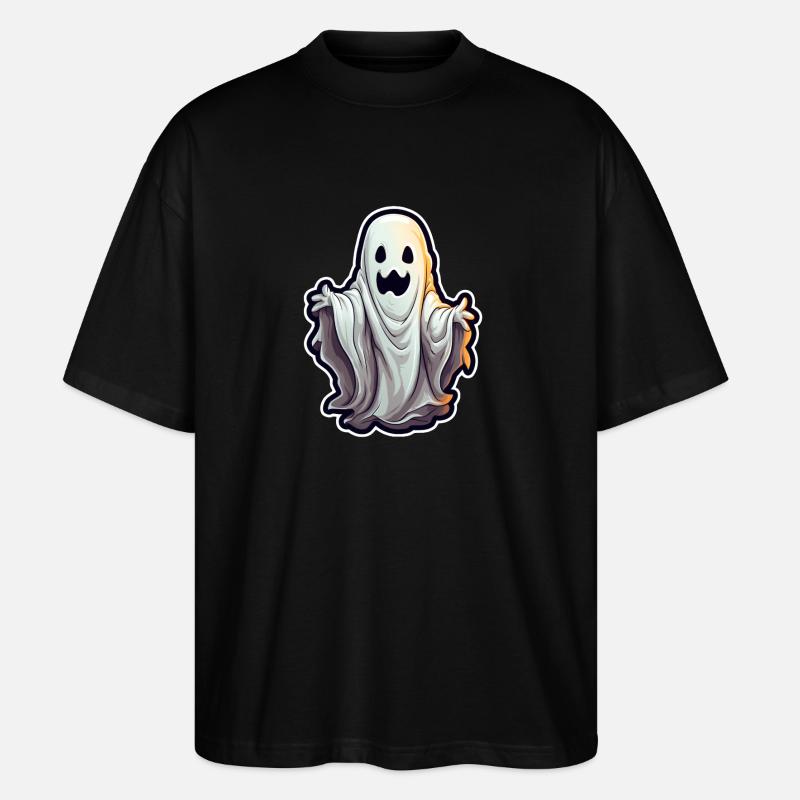 Gespenst Halloween - Stanley/Stella Oversized Unisex Bio T-Shirt Blaster 2.0 - Schwarz