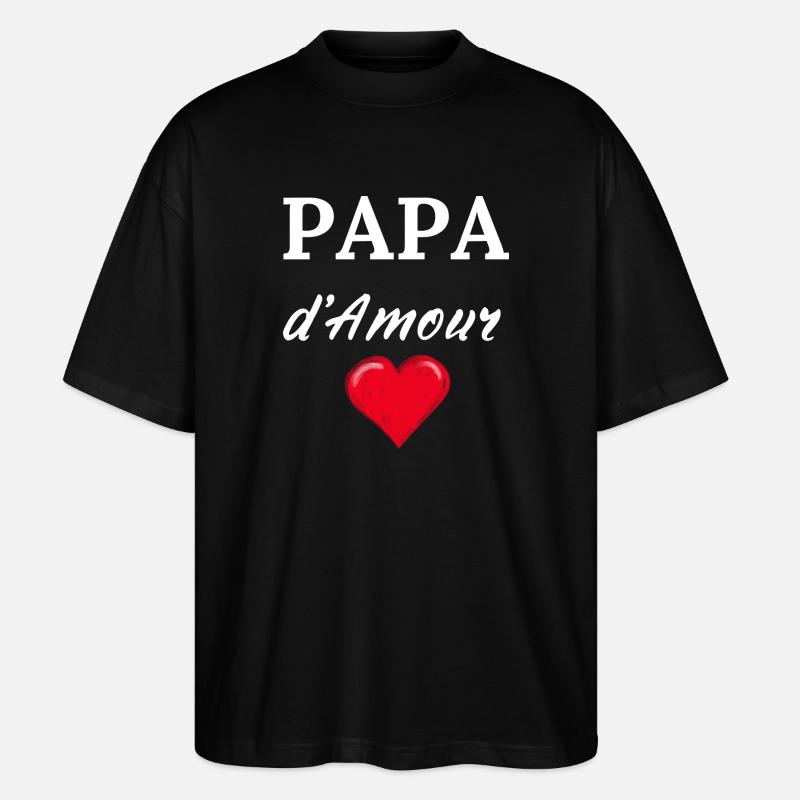 PAPA d'Amour - Stanley/Stella Oversized Unisex Bio T-Shirt Blaster 2.0 - Schwarz