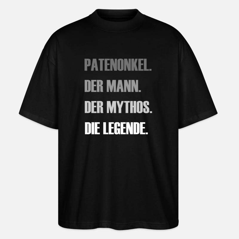 Patenonkel - Stanley/Stella Oversized Unisex Bio T-Shirt Blaster 2.0 - Schwarz