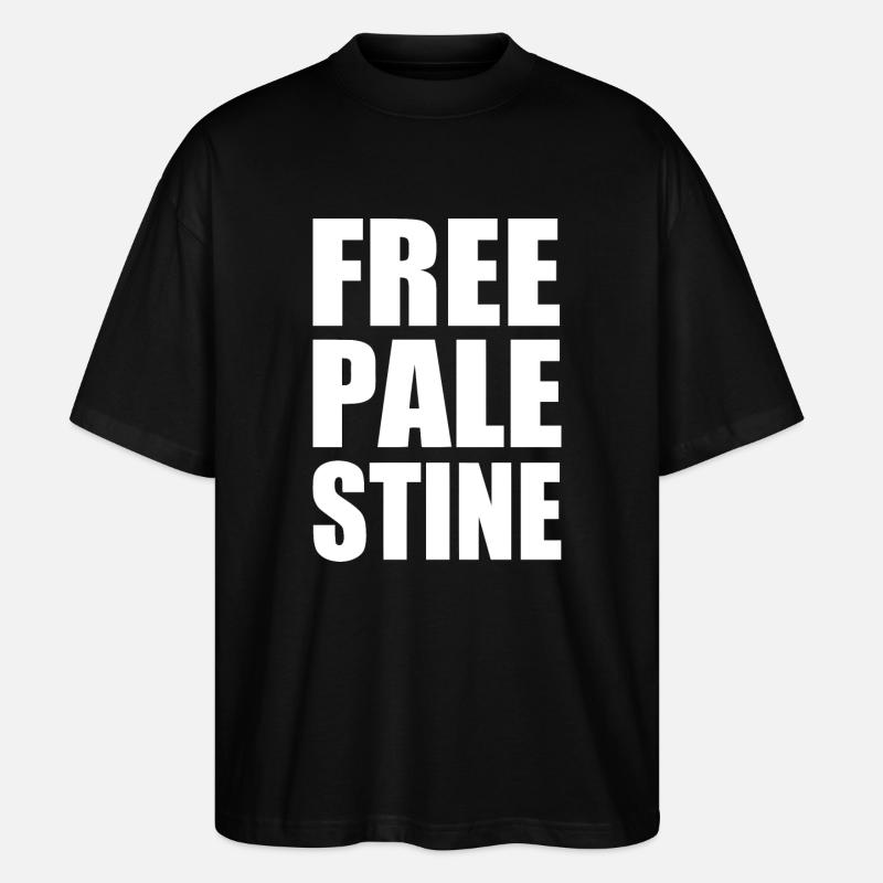 Free palestine - T-shirt bio Blaster 2.0 coupe oversize Stanley/Stella Unisexe - noir