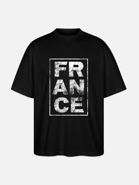 FRANCE - Stanley/Stella Oversized Unisex Organic T-shirt Blaster 2.0 - black