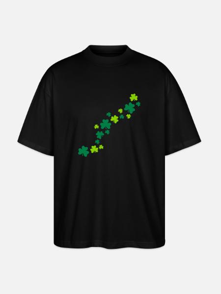 Shamrocks - Stanley/Stella Oversized Unisex Bio T-Shirt Blaster 2.0 - Schwarz