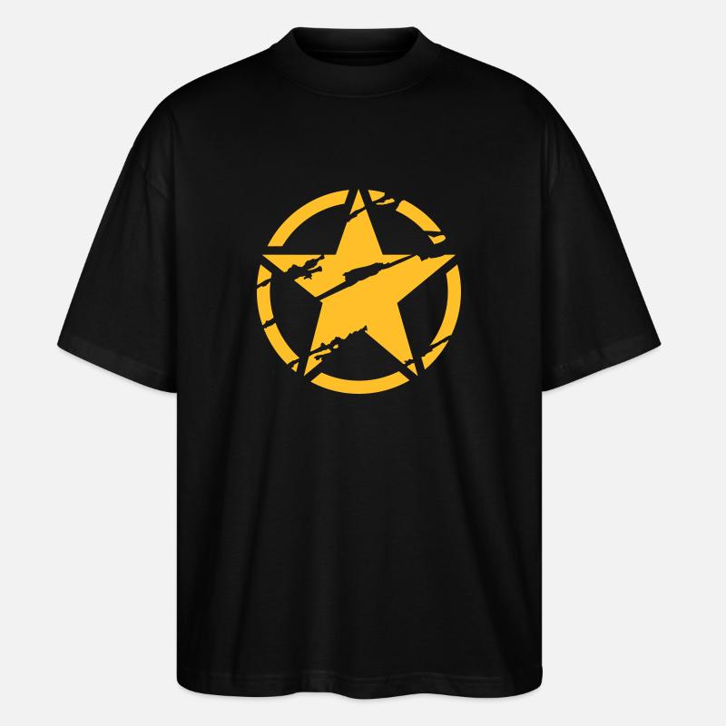 star - Stanley/Stella Oversized Unisex Bio T-Shirt Blaster 2.0 - Schwarz