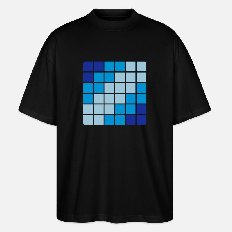 Pattern - Stanley/Stella Oversized Unisex Organic T-shirt Blaster 2.0 - black