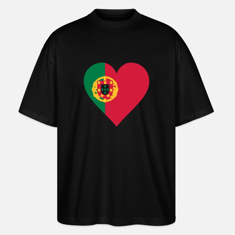 Portugal - T-shirt bio Blaster 2.0 coupe oversize Stanley/Stella Unisexe - noir