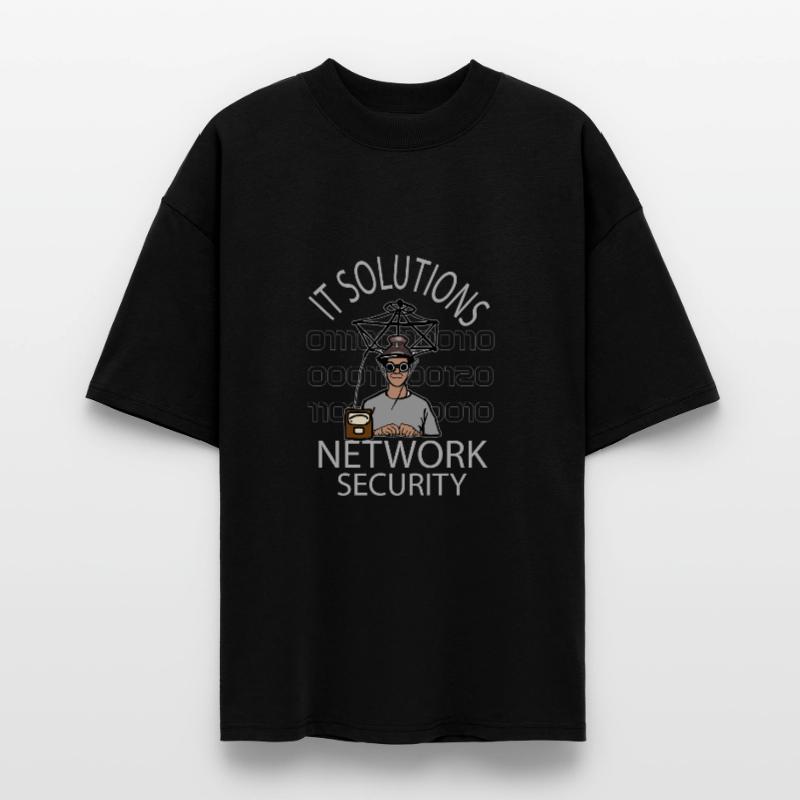 Network Security - IT - Computer - Network Stanley/Stella Oversized Unisex Organic T-shirt Blaster 2.0