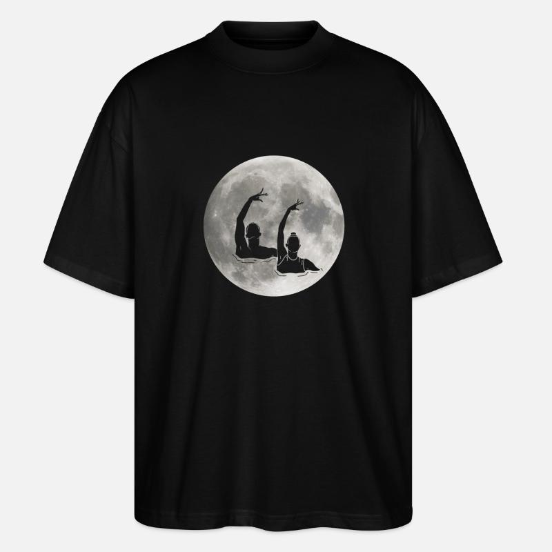 Synchronized swimming - Stanley/Stella Oversized Unisex Organic T-shirt Blaster 2.0 - black