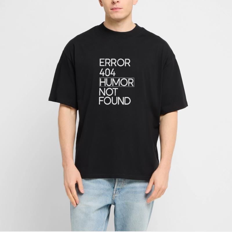 Code Error 404 Humor Stanley/Stella Oversized Unisex Organic T-shirt Blaster 2.0