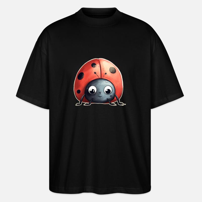 Marienkäfer - Stanley/Stella Oversized Unisex Bio T-Shirt Blaster 2.0 - Schwarz