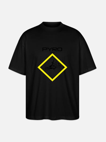 PYRO PYROTECHNIC ARTIFICIER fireworks - T-shirt bio Blaster 2.0 coupe oversize Stanley/Stella Unisexe - noir